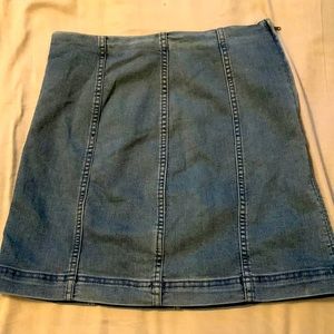 Free People Jean Skirt